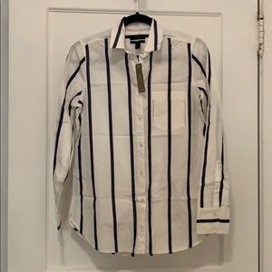 J Crew Striped Button-down